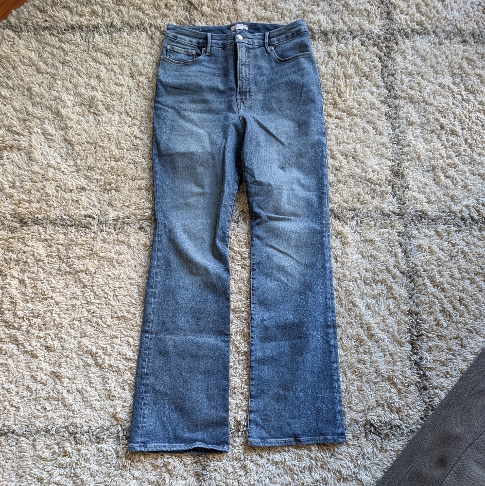 Good American Women's Medium Wash Bootcut Jeans